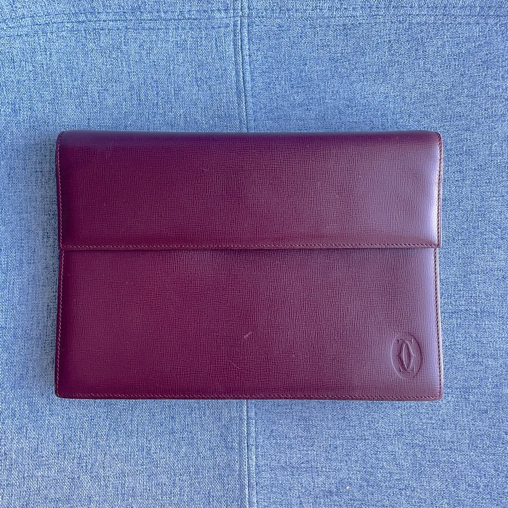 Cartier Clutch bag Mastline Red leather